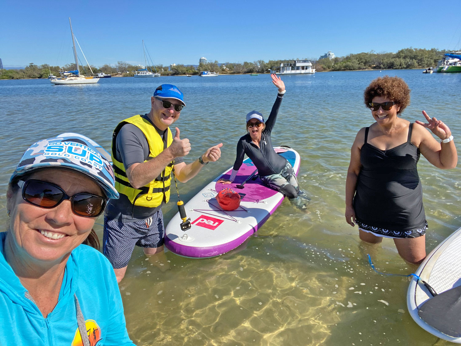 The Benefits of Paddling Adults having fun with Go Vertical SUP hire